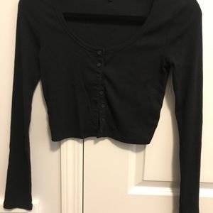 Talula button-up cropped cardigan